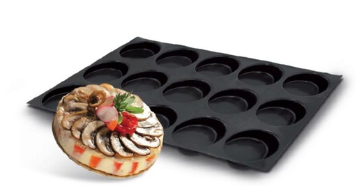 [70410366] FP-00112 FLEXIPAN® ORIGINAL ROUND 60X40CM 15EMP Ø10.2CM H2CM VOL 140ML