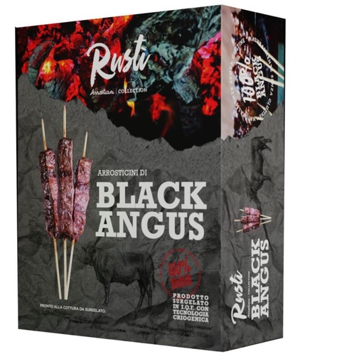 [06100920] RUSTI ARROSTICINI BLACK ANGUS 57 X 40GR