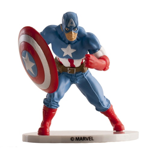 [08041735] 347152 DEK CAPTAIN AMERICA BEELTJE 7,5CM=ZAK
