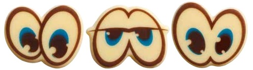 [08057019] 061177 PCB EYES CB REGARDS COMICS 7 DESIGNS 4.4X3.1 CM 105PCES ***s/cd***