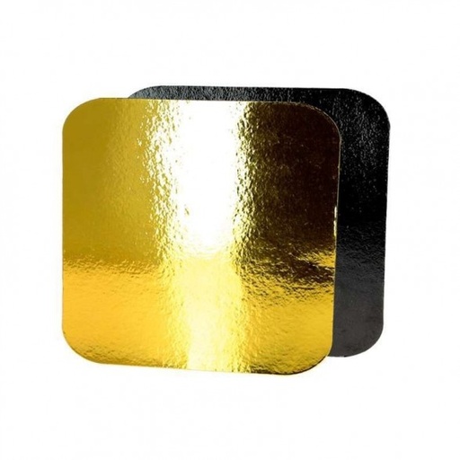 [27660533] GOLD SQUARE CARDBOARDS 18 X 18CM **10 PCES** 
