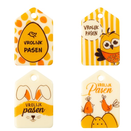 [08054592] 69167 ETIKET VROLIJK PASEN 4,5X3 CM 105 STUKKEN ***S/CD***