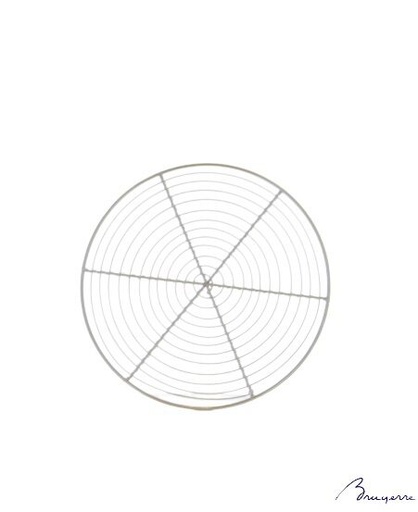 [50512188] 20CM ROUND CHROME PIE CAKE GRILL WITHOUT LEGS