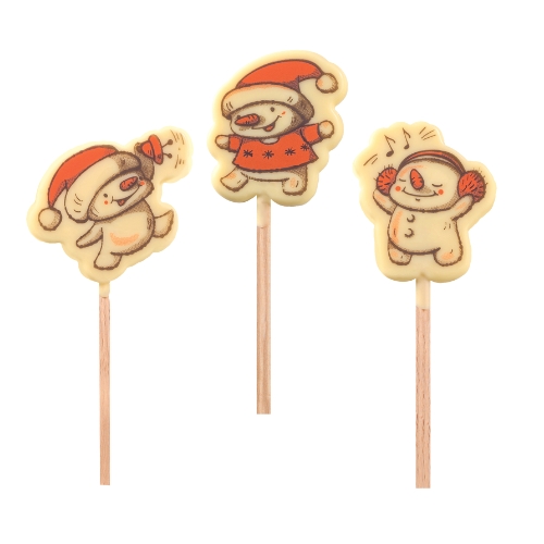 [08058186] 088259 PCB BLISTERS SUCETTES SOUS LA NEIGE SOIT 45 EMP. 3 DESIGNS 5,5CM 9PCS ***S/CDE***