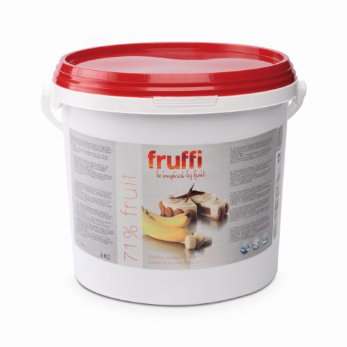 [04020037] DEBCO FRUFFI FRUITVULLING BANAAN PLUS EMMER VAN 6 KG