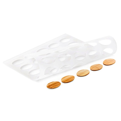 [51657407] SILIKOMART CHABLON 297 X 210MM 42 EMPREINTES OVALES 34X24MM