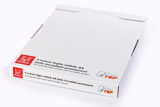 [08052501] FEUILLE EN AMIDON  A4 POUR IMPRIMANTE ALIMENTAIRE 25 PCES