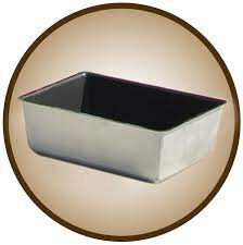 [51201358] PLATINE A PAIN EMBOUTIE 24X14 CM HT6CM ALUMINISE