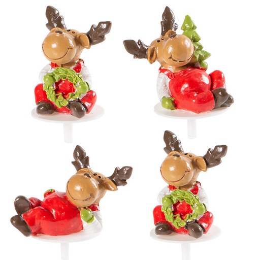 [08082130] 1014996 RENDIER OP STOKJE ASSORTIMENT 64 STUKS