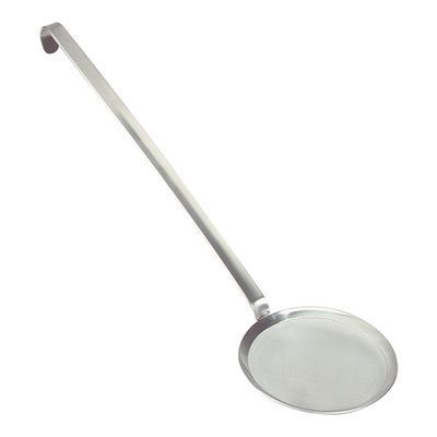 [57660435] ECUMOIRE A GRAS INOX 18/10 TAMIS METALLIQUE FIN 15CM LG 53CM