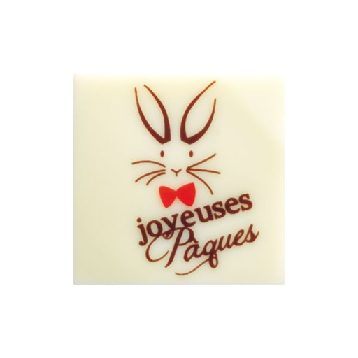 [08056406] PCB Squares WC Happy Easter 3 cm 88pces ***s/cd***