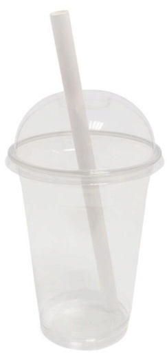 [25101153] PAILLE RIGIDE PAPIER BLANC 21CM/DIAM.10.7MMPAQUET DE 250 PCES