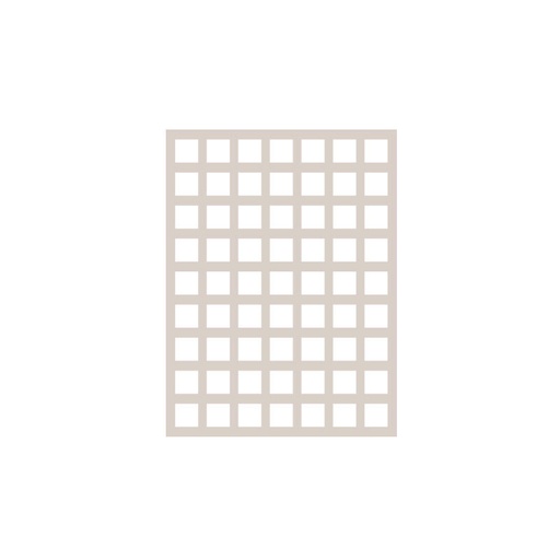 [08063391] 1095163 CHABLON AVEC 63 EMPREINTES CARRÉES DE 3 CM 4PCES ***S/CDE***