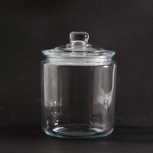 [60200700] GLAZEN SNOEPPOT MET HERMETISCH DEKSEL 3,86LØ17,5X26CM
