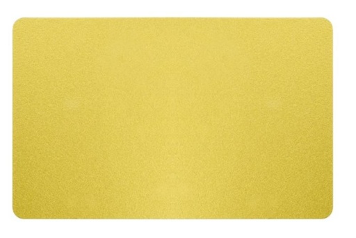 [57665022] EDIKIO GOLD PVC CARDS - 0.76 MM - 86X54MM ACCESS/FLEX/DUPLEX PACK OF 100 PCES