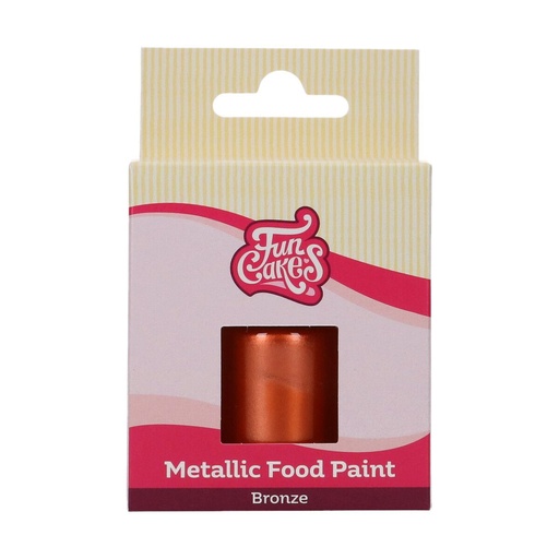[08053789] +FUNCAKES PEINTURE ALIM METALLIQUE BRONZE30ML