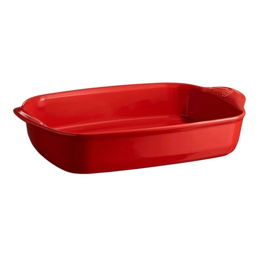 [57690027] EMILE HENRY PLAT ROTIR G.CRU 42X28CM 4.00L- ROUGE