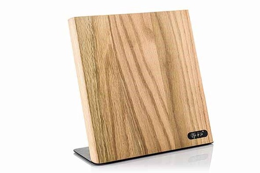 [60252153] STYLE DE VIE MAGNETISCHE BLOK EIKEN MET RVS VOET 23X3XH23CM