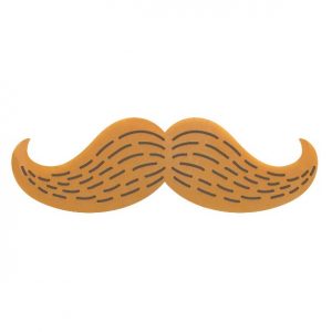 [08057451] PCB Moustaches WCK 4 designs 4,8x1,5 cm 150pces ***s/cd***