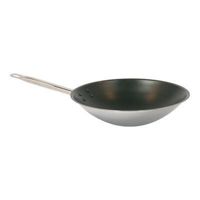 [55078231] PUJADAS WOK ROESTVRIJ STAAL 36CM ALLE LICHTEN PLATBODEM ANTI-ADH.