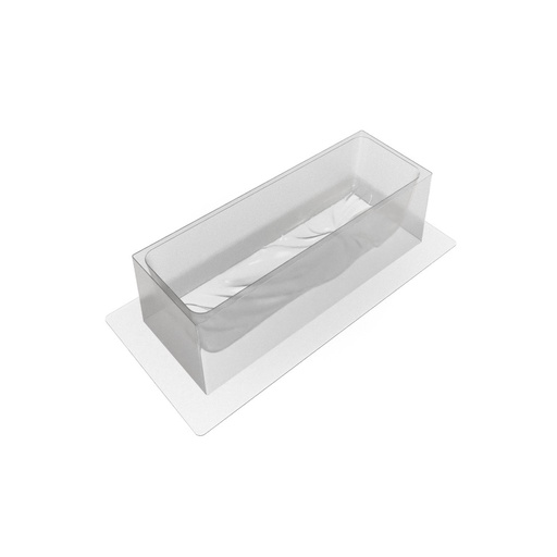 [08058237]  088193 PCB MOLDS FOR PLEATED LOG PR 30 PIECES 23.2X7.3CM H.7.6CM 30PCS ***S/CDE***