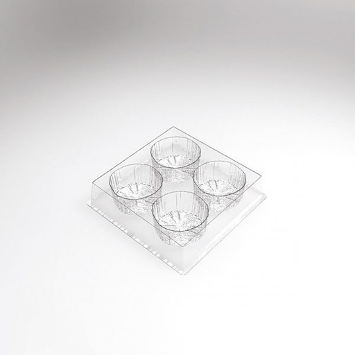 [08057614] 070511 PCB MOULES ENTREMETS INDIVIDUELS SOUCHE POUR 120 P Ø 7 CM P 3,5 CM 30PCES ***S/CD***