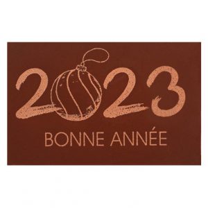 [08057484] 070288 PCB RECTANGLES CN BONNE ANNÉE 5,5X3,5 CM 75PCES ***S/CD***