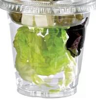 [70410499] POT/COUPE PLASTIQUE PET TRANSPARENT H90MM 330MLPAQUET DE 50 PIÈCES*SCDE*