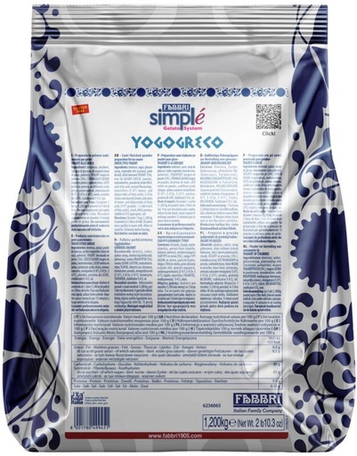 [07062031] FABBRI SIMPLE YAOURT GRECQUE 1.2KG = ZAK