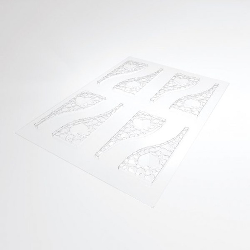 [08056326] 025192 PCB-MALLEN HARTVORMIGE TABLETTEN VOOR 8 STUKS 15,5X6,2 CM HOOG 1 CM 2 STUKS ***S/CD***