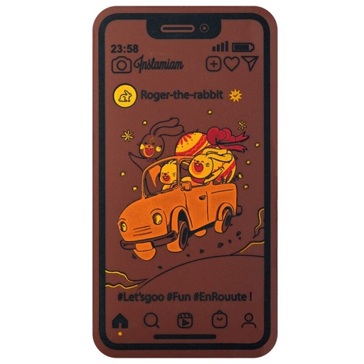 [08057269] 087175 PCB BEDRUKTE VELLEN LATEN WE GAAN VOOR SMARTPHONE 11.6X6.1 CM 12STKS ***OP/ORDER***