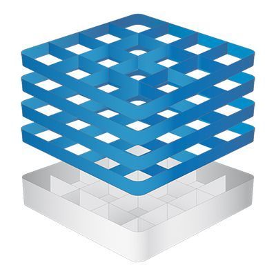 [57660358] CATERRACKS CASIER CR1624 16 COMP+4 REHAUSSE 50X50XH26CM