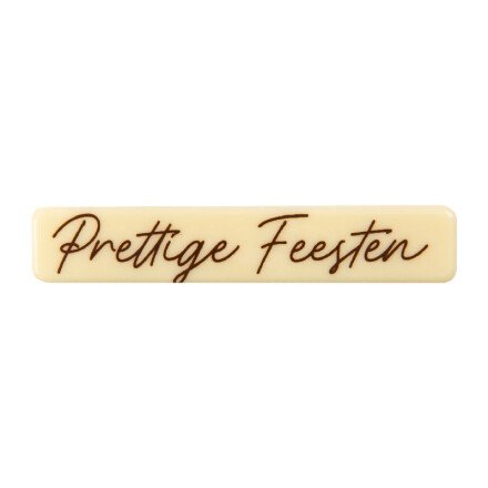 [08054438] 2015841 PLAQUETTE  PRETTIGE FEESTEN CHOCOLAT 80X15MM120 PIÈCES ***S/CD***