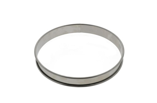 [51704124] MF STAINLESS STEEL CIRCLE ROLLED EDGE Ø 12CM HT 2.7CM