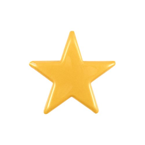 [08039917] 2013580 MEDIUM GOLD STAR DIA 55MM CHOCOLATE 90PCS