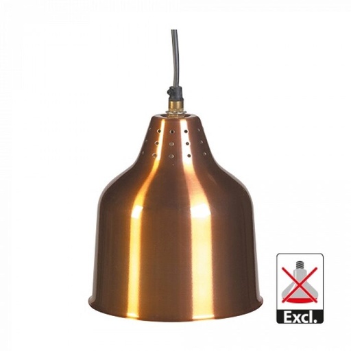 [60251372] ABAT JOUR CUIVRE 18CM P/LAMPE CHAUFFANTE