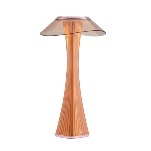 [60251402] ASTREO LAMPE LED ACRYL/ABS PLISSE 27.5CM CUIVRE