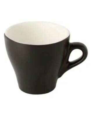 [60252253] INSPIRE TASSE CAFE NOIR MAT 8XH7.5-160ML INTERIEUR CREME