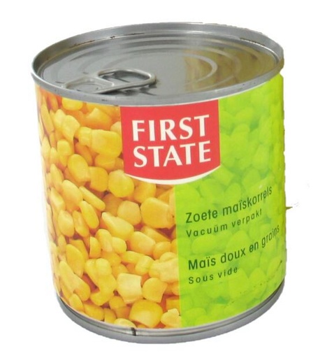 [05101036] SWEET CORN IN KERNELS 340GR FIRST STATE DRAINED 285GR