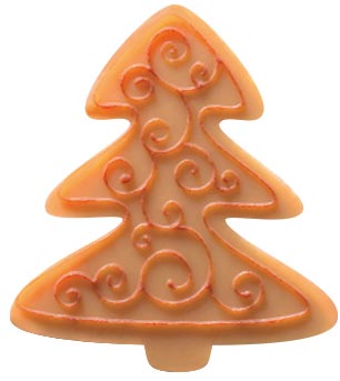 [08056439] PCB Christmas Topics WCK met reliëf 5 ontwerpen 2.5x2.8 cm 180pces ***s/cd***