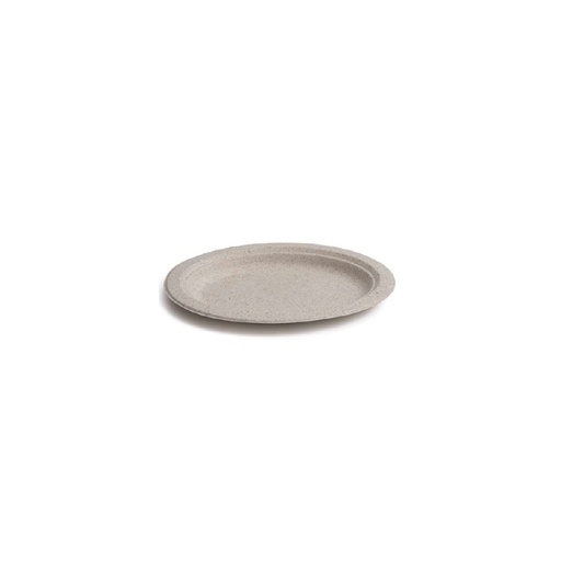 [44104321] ASSIETTE OVALE PULPE DE BLE NATUREL 26X20CM 50PCS