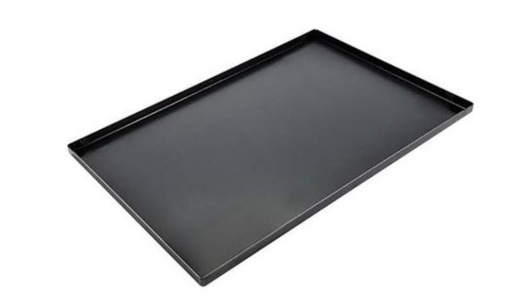 [51301034] BLACK SHEET METAL PLATE 60X40CM 4 STRAIGHT EDGES 2 CM THICKNESS 12/10