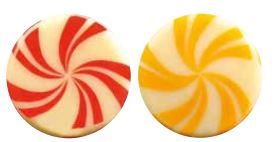 [08056634] PCB Rounds WC Gerstsuiker 3 designs ø 3 cm 176pces ***s/cd***