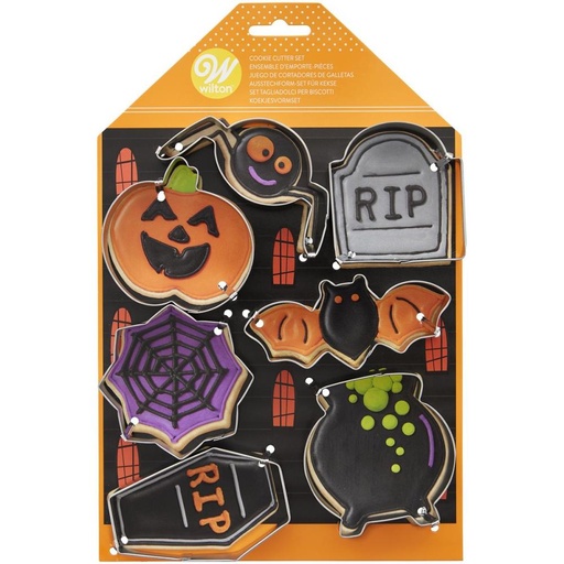 [08053141] WILTON HALLOWEEN COOKIE CUTTER SET 7 PCS
