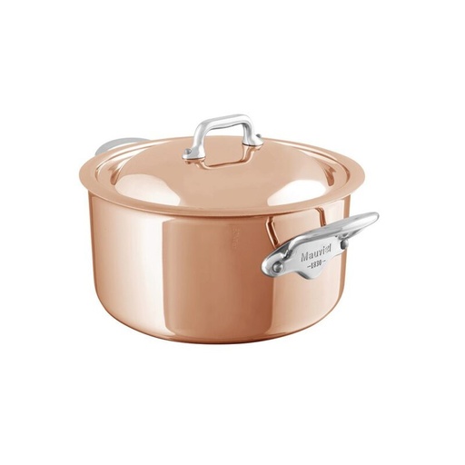 [60252052] MAUVIEL M'6S MARMITE 24CM A/C CUIVRE/INOX INDUCTION