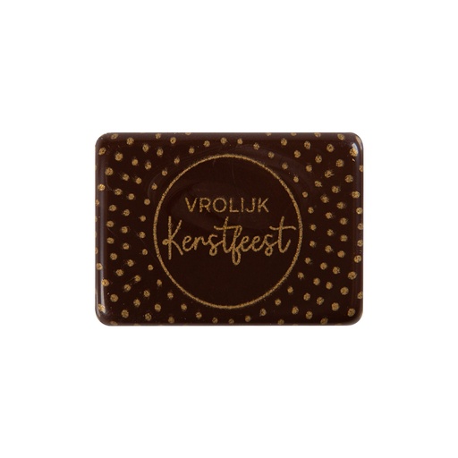 [08054653] 2015662 PLAQUETTE VROLIJK KERSTFEEST  4X2,8CM 120PCES ***S/CDE***