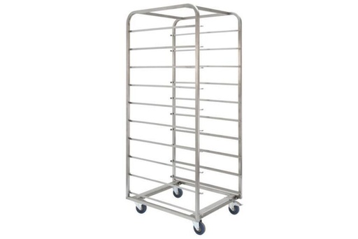 [55500296] ECHELLE PATISSIERE 16 NIVEAUX 60 X 80 ENTREE 60INOX -ESPACE ENTRE NIVEAUX 10CM