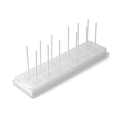 [51661243] 12 CAKE POP VORM SILIKOMART MUL 3D-28 DIAM28MM VOL 11,5ML + 36 STOKJES=SET