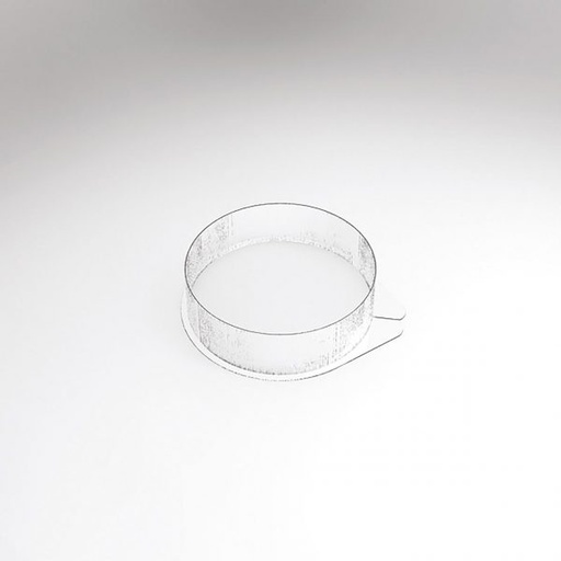 [08057654] 070552 PCB ROUND FLAT ENTREMET MOULDS FOR 100 PIECES Ø 14 CM D. 4 CM 100PCES ***S/CD***