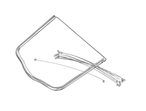 [54912369] 10CM STAINLESS STEEL LYRE FOR FOIE GRAS